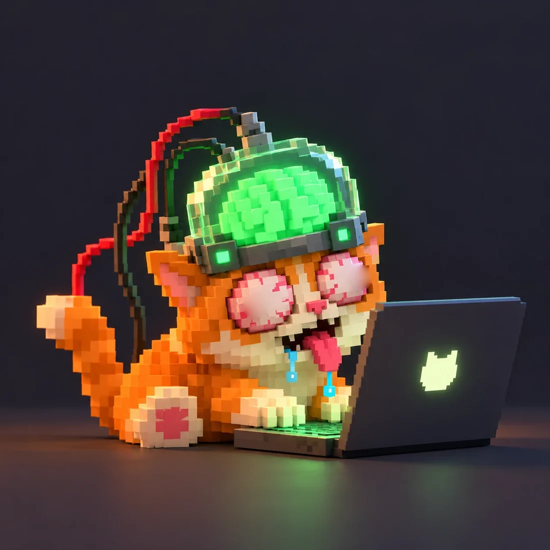 an orange cat that is currently smarter than everyone in the room